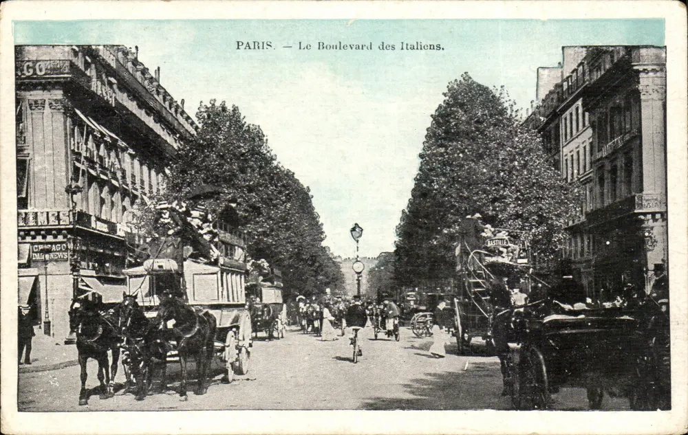 PARIS — Il Boulevard des Italiens. — J.C. PARIS - Recto
