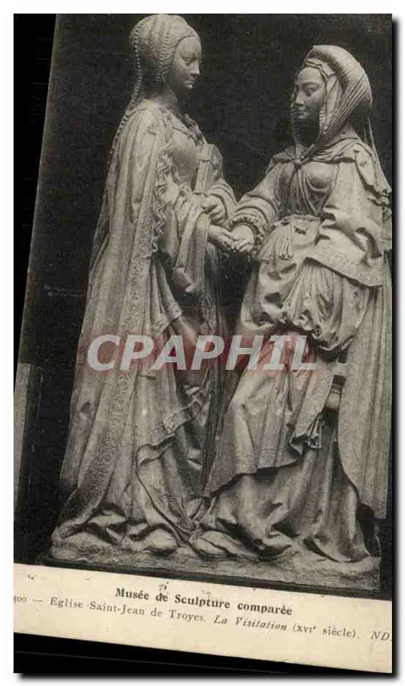 Die Verkündigung — Skulptur des 16. Jahrhunderts — Museum für vergleichende Skulptur, Kirche Saint-Jean, Troyes - Vorderseite