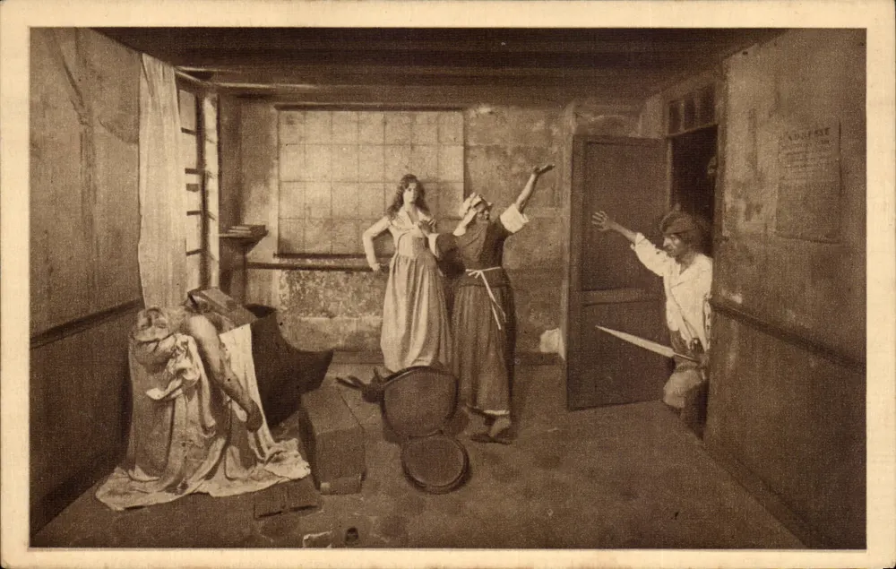 Ermordung von Marat durch Charlotte Corday — Musée Grévin - Vorderseite