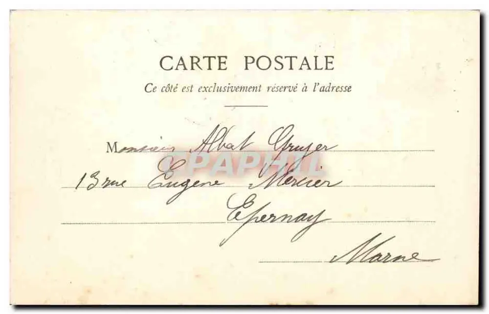 Paris — Igreja da Madeleine — vista com fonte e árvores — n° 159 - Verso