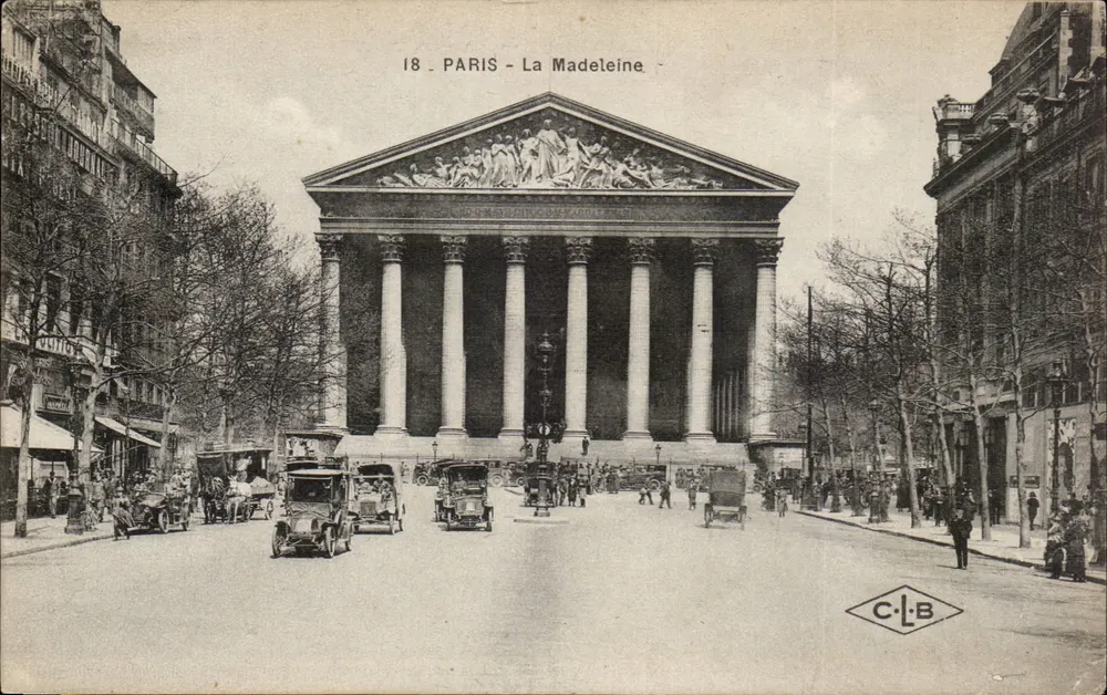 Paris - A Madeleine — editor C.-L.-B, n° 18 - Frente