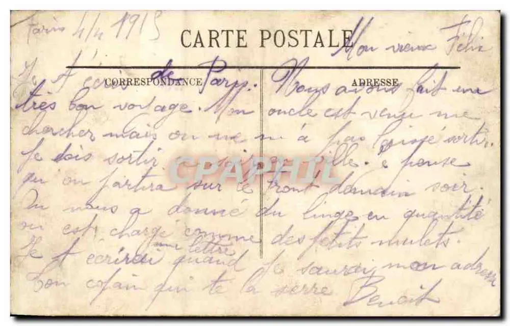 PARIS — O Grande Palácio — LL. — n°28 - Verso