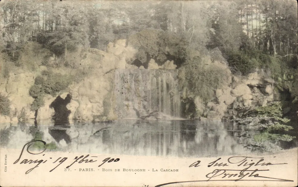 Bois de Boulogne - La Cascade — Cila Trevise, n° 37 - Frente