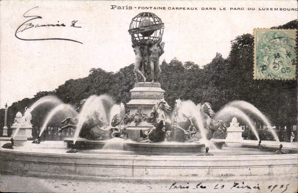 Paris - Fontaine Carpeaux im Luxembourg-Park — Verlag nicht sichtbar, Seriennummer nicht lesbar - Vorderseite