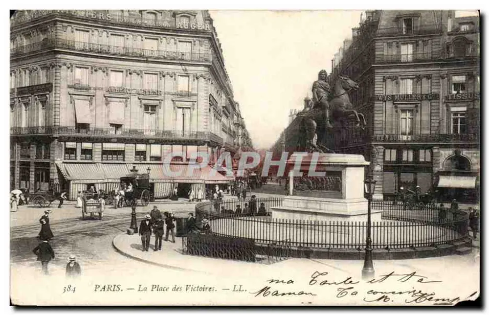 Parijs — De Place des Victoires — LL. n°384 - Voorkant