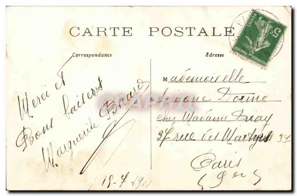 Paris — Basilika des Heiligen Herzens von Montmartre — J.H. Nr. 77 - Rückseite