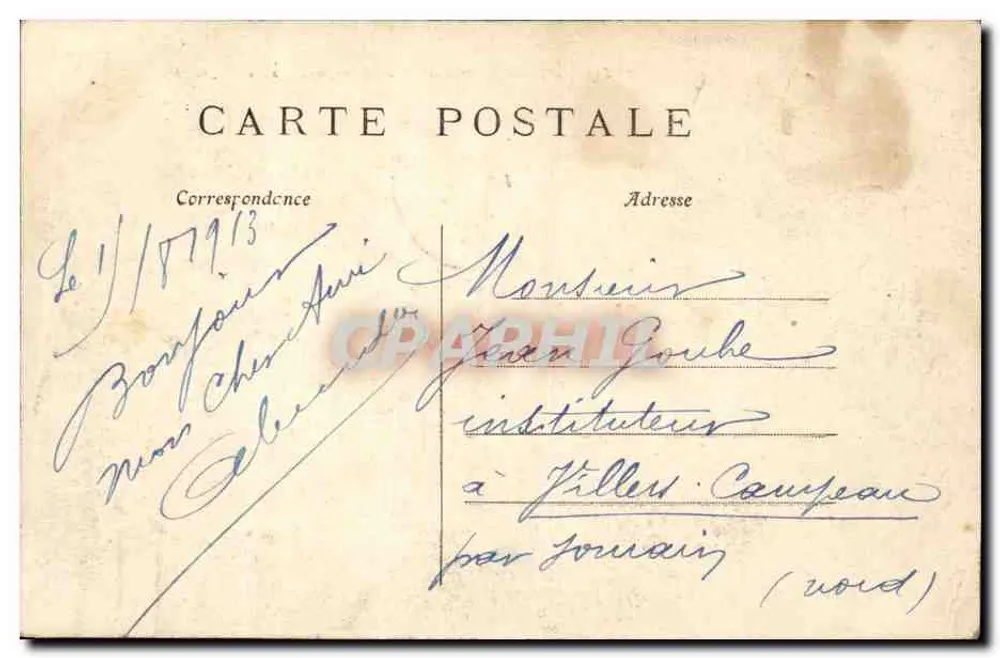 Paris — Avenida dos Campos Elísios — C.M. n°117 - Verso