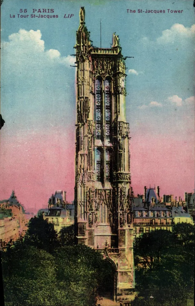 A Torre St-Jacques — Paris — Edições Artísticas LIP - Frente