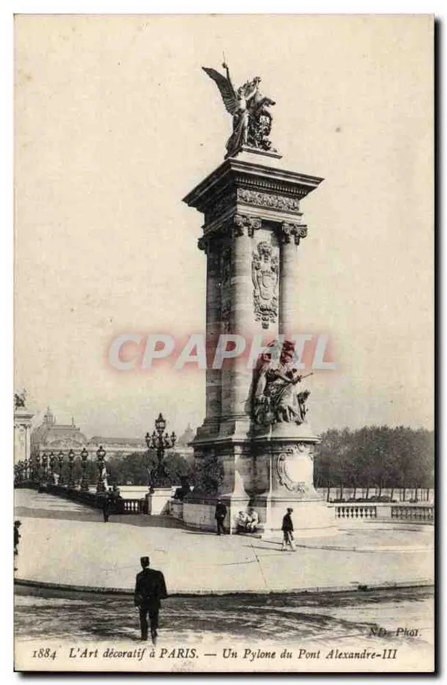 Paris — Ein Pylon des Pont Alexandre-III — N.D. Phot. - Vorderseite