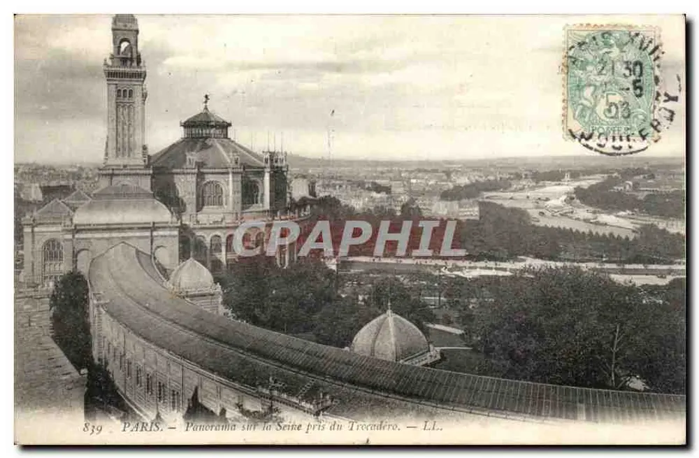 Paris — Panorama über die Seine vom Trocadéro — LL. — n°839 - Vorderseite