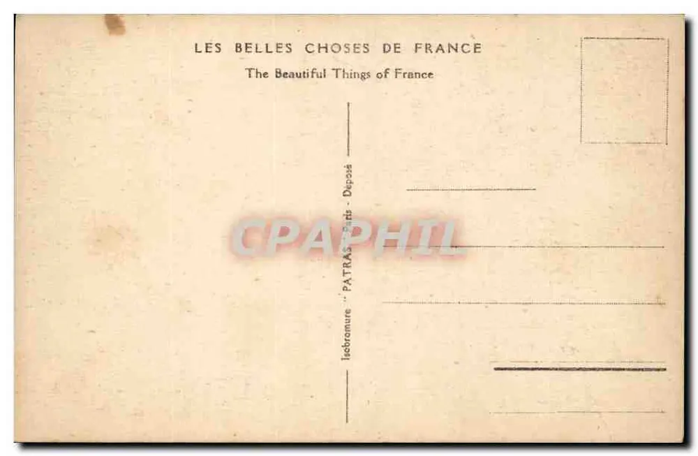 Paris - A Torre St-Jacques — editor Patras, n° 43 - Verso