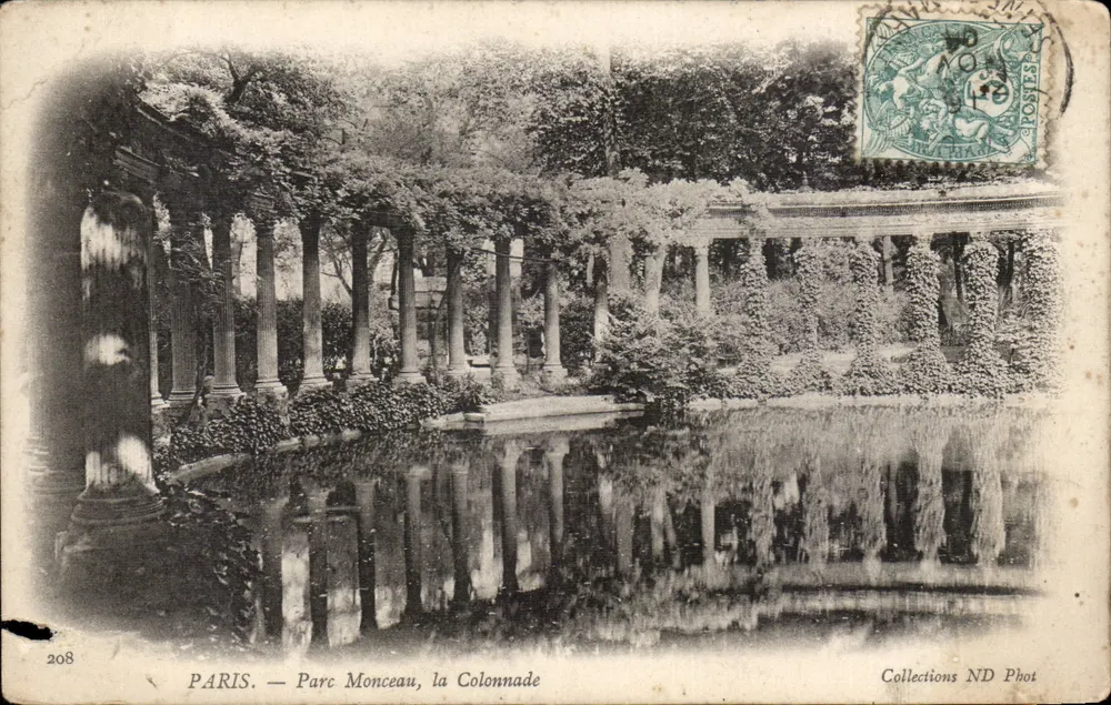 PARIS. — Parc Monceau, a Colonnada — Coleções ND Phot, n° 208 - Frente