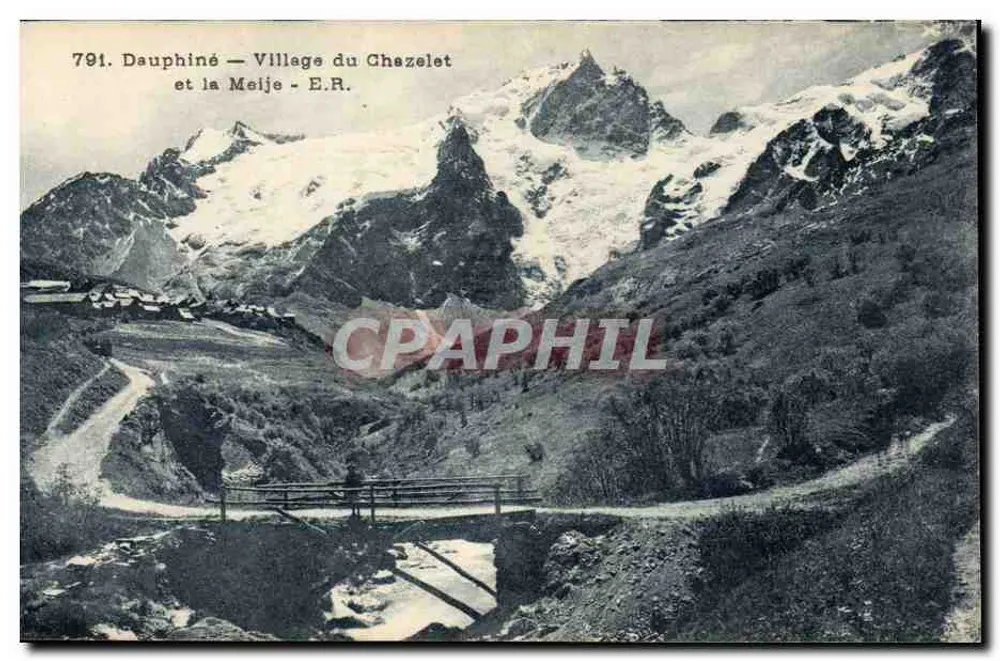 Dauphiné — Aldeia do Ghezelet e a Meije — E.R. — n°791 - Frente