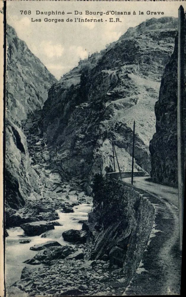 Die Gorges de l'Infernet — Dauphiné — Von Bourg-d'Oisans bis Grave — E.R. - Vorderseite