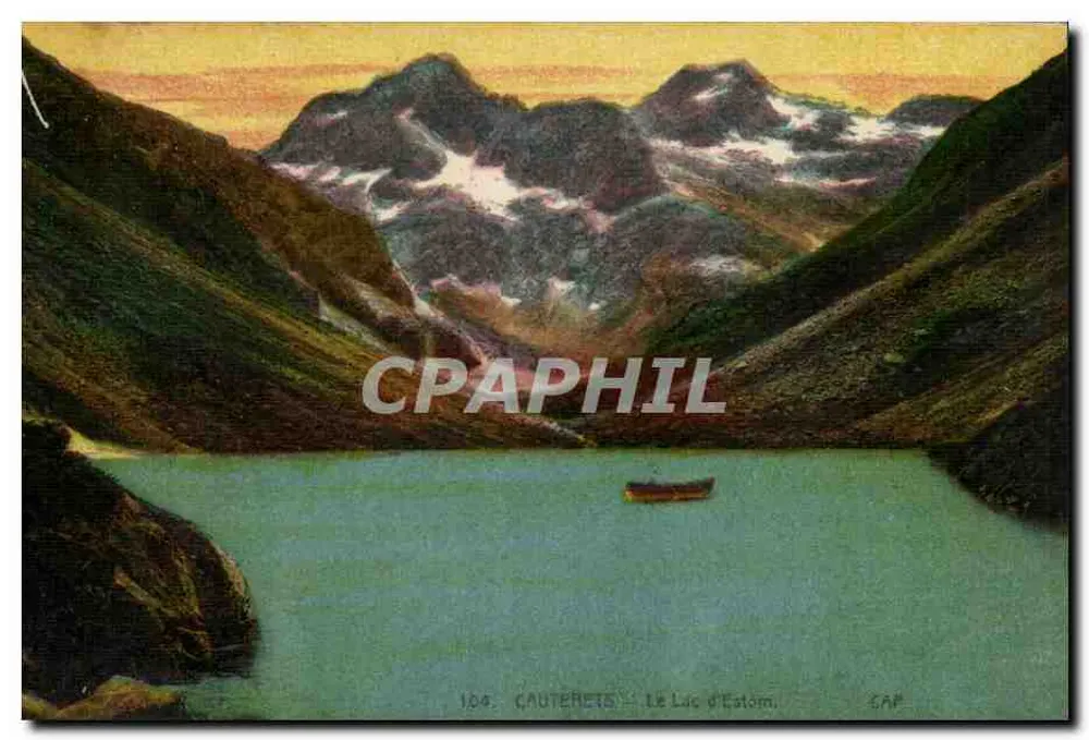 Cauterets — O Lago d'Estom — CAP - Frente