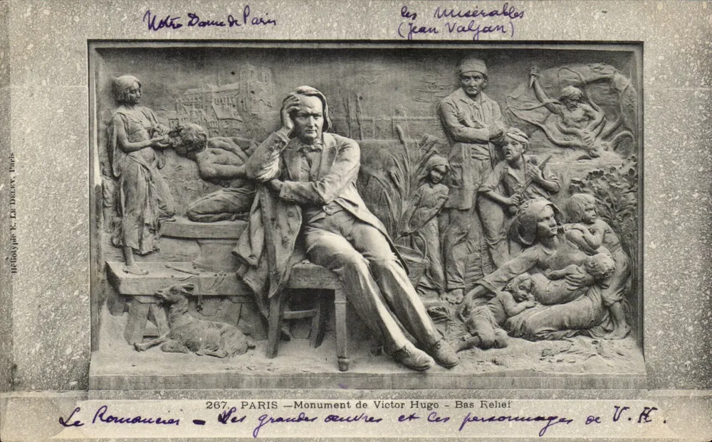 Paris — Monument de Victor Hugo — Bas-relief — Editor V. F. — N° 267 - Frente