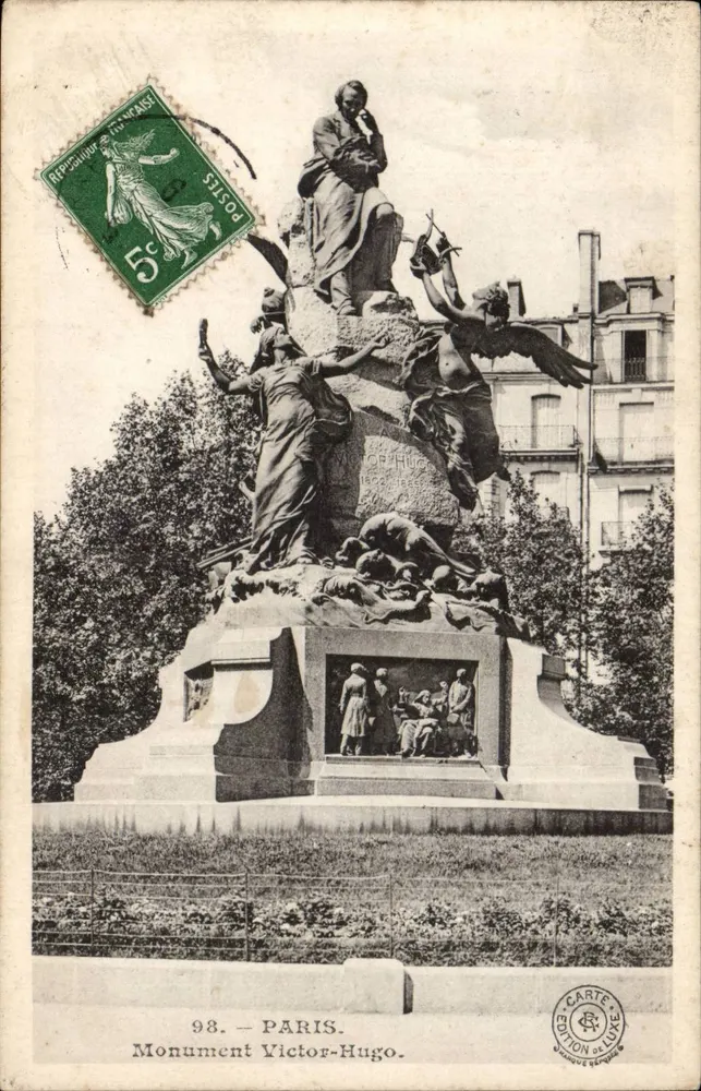 Monumento Victor-Hugo — Paris — Edição de Luxo, n° 98 - Frente