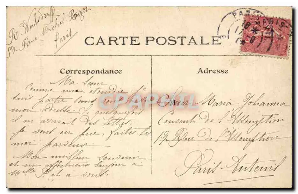 Nossa Senhora de Paris — vista da fachada — L. J. & Cie, Angoulême-Paris, n°19 - Verso