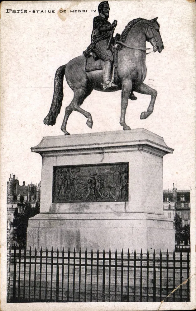 Paris - Estátua de Henrique IV — editor desconhecido, número de série não visível - Frente