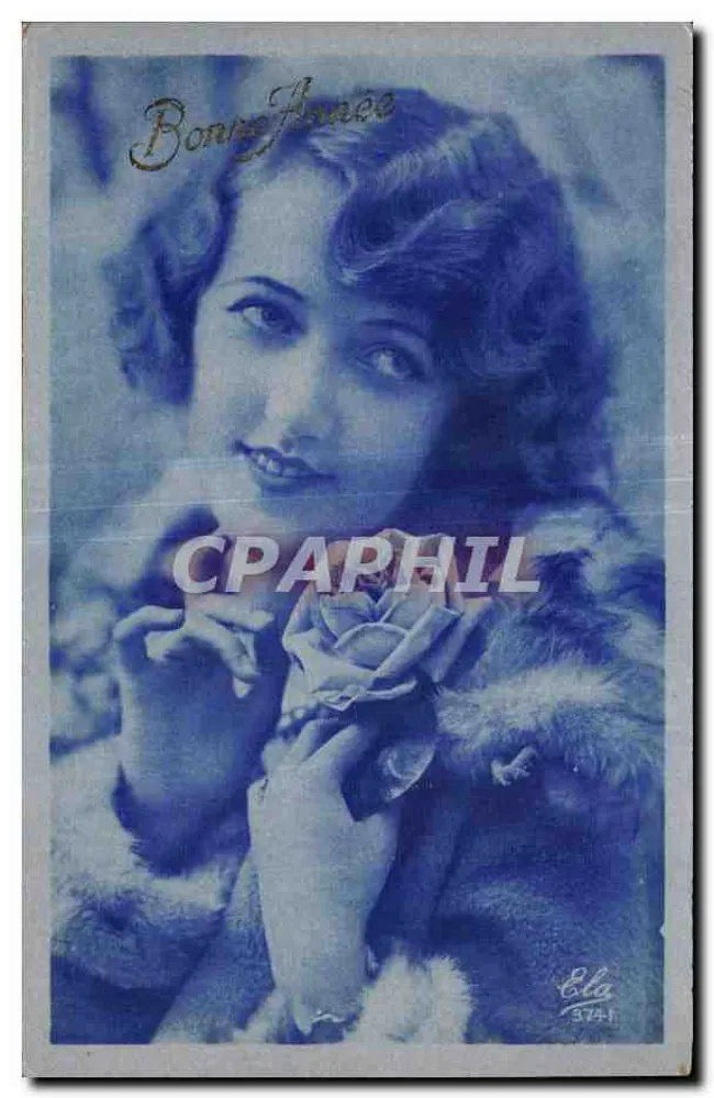 Junge Frau in Pelz — Bonne France — Verleger Éla, Nr. 374-1 - Vorderseite