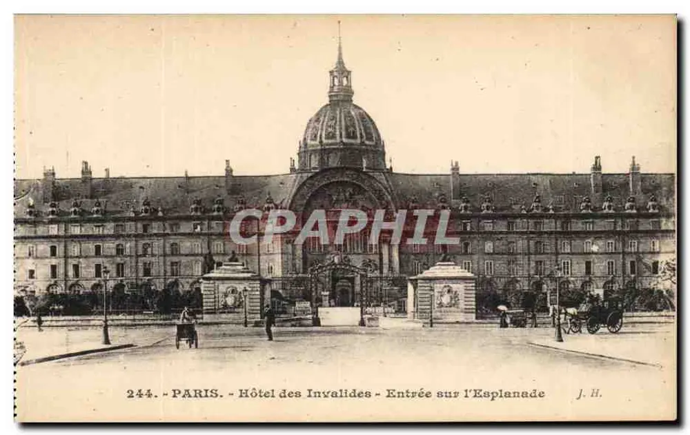 Paris - Hotel dos Inválidos - Entrada na Esplanada - J. H. - Frente