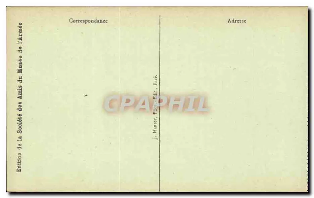 Paris - Hôtel des Invalides - Kirche der Soldaten — J. H. - Rückseite