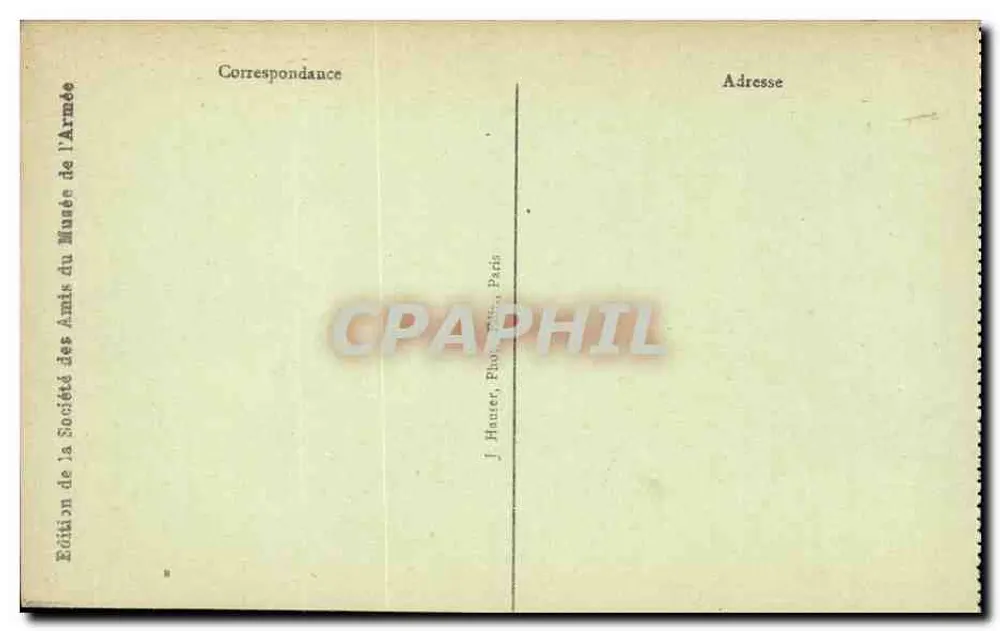 Hôtel des Invalides — Denkmal Turenne — Ausgabe der Gesellschaft der Freunde des Militärmuseums - Rückseite