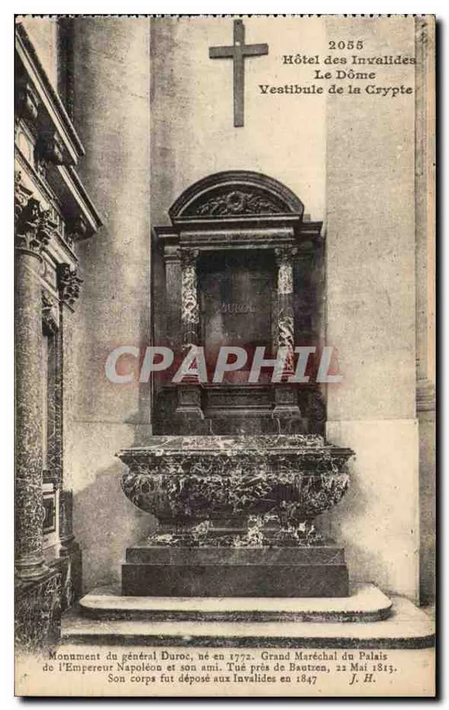 Denkmal des Generals Duroc — Hôtel des Invalides, Vorhof der Krypta — J. H. (Verleger) - Vorderseite