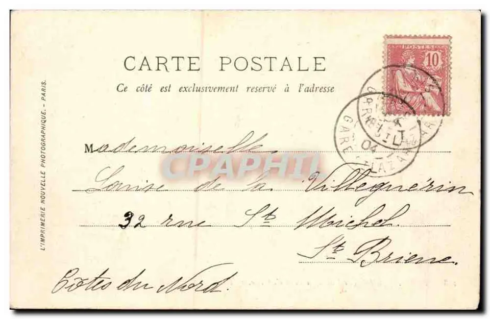 Paris — Das Rathaus und die Pont d'Arcole — LL. Nr. 118 - Rückseite