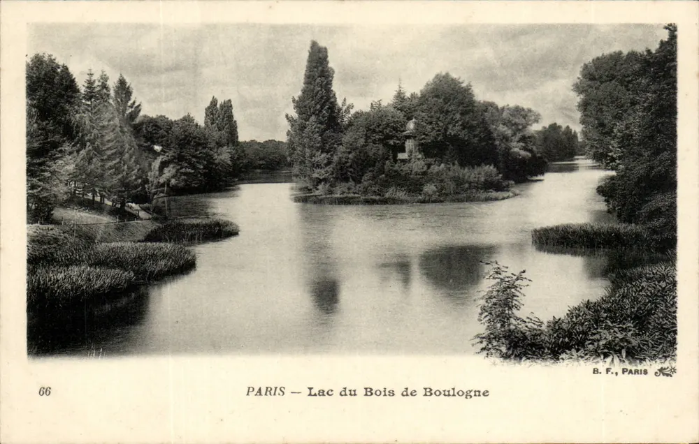 PARIS — See des Bois de Boulogne — B.F., PARIS - Vorderseite