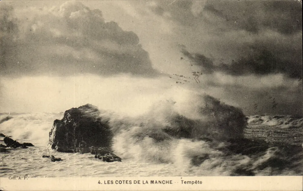 Les Cotes de la Manche -- Tempestade -- Coll. A.P. n°4 - Frente