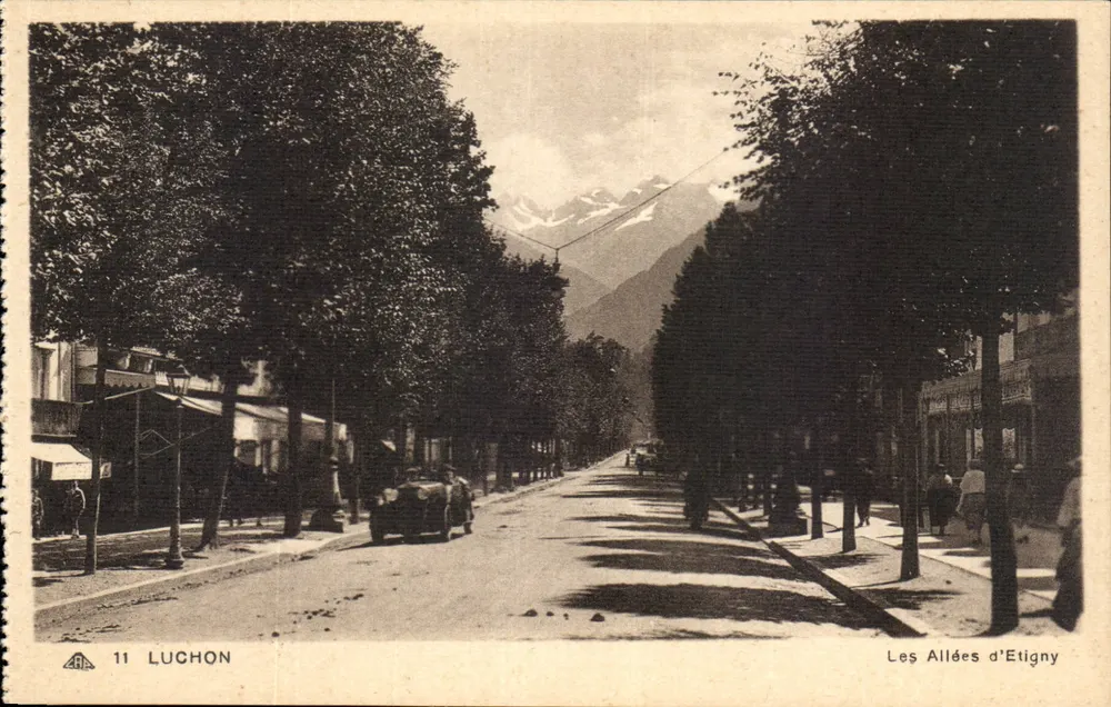 Luchon — As Alées d'Etigny — Editor Luchon, n°11 - Frente
