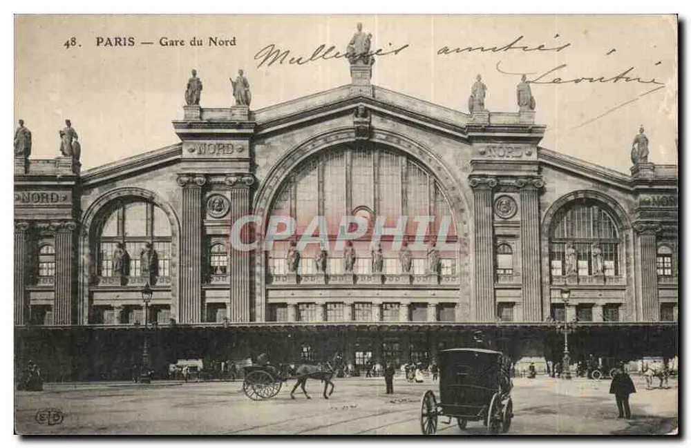 PARIS — Estação da Norte — Editor E.P. n°48 - Frente