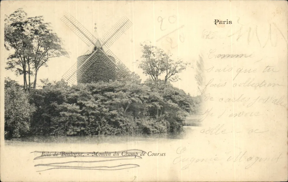Bois de Boulogne - Moulin du Champ de Courses — Verlag unbekannt, Seriennummer nicht sichtbar - Vorderseite
