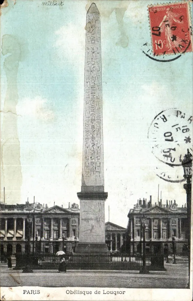 Paris — Obélisque de Louqsor — éditeur Milibert - Frente