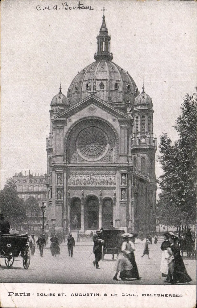 Parijs - Kerk van Sint Augustinus en de coul. Malesherbes — C. L. A. Boutane - Voorkant