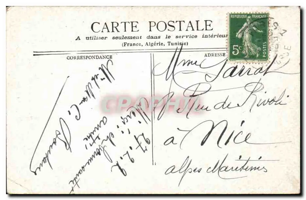 Parijs - Kerk van Sint Augustinus en de coul. Malesherbes — C. L. A. Boutane - Achterkant