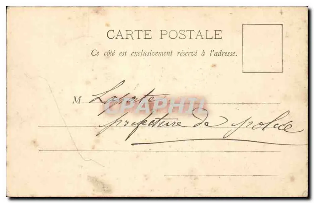 Paris - Ansicht des Palastes der Gerechtigkeit & der Heiligen Kapelle — C. M. Traver - Rückseite