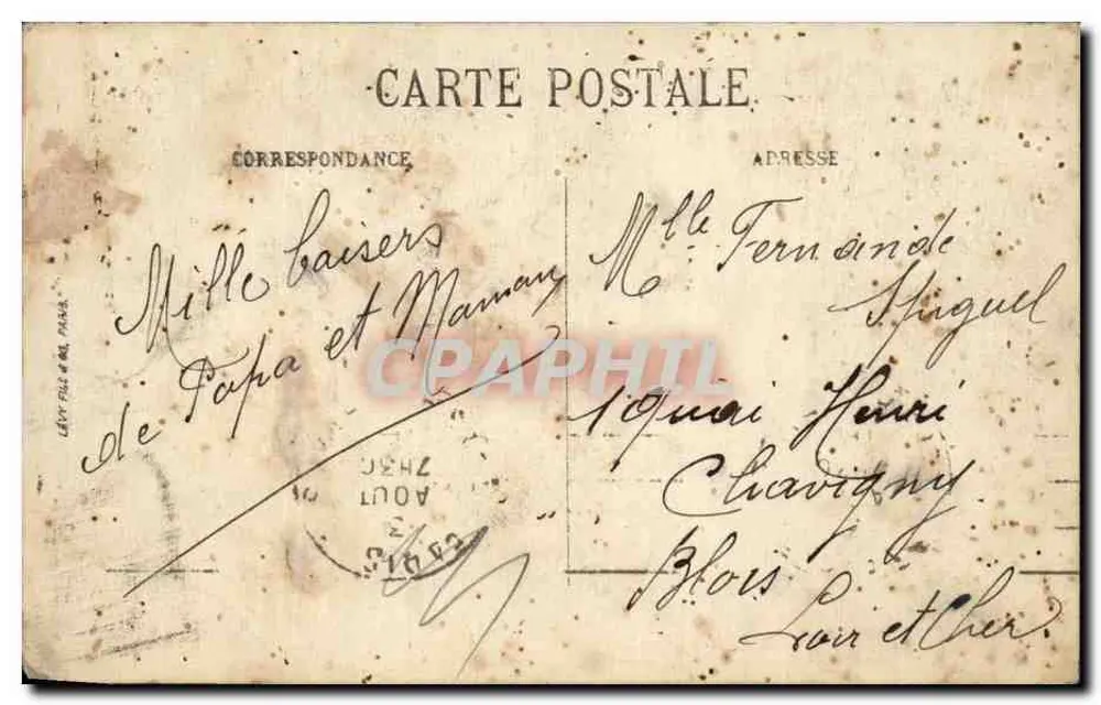 Paris — Die Seine, Ansicht von den Türmen der Notre-Dame — LL. — n° 1184 - Rückseite
