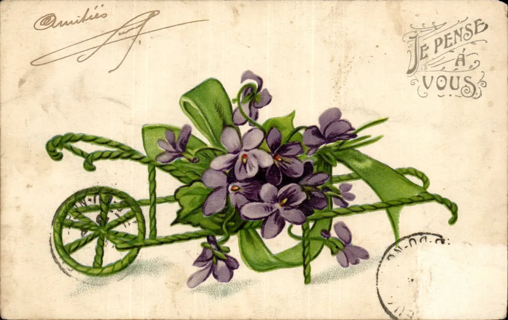 Violeta en un carretón — editor no visible — número de serie no visible - Anverso
