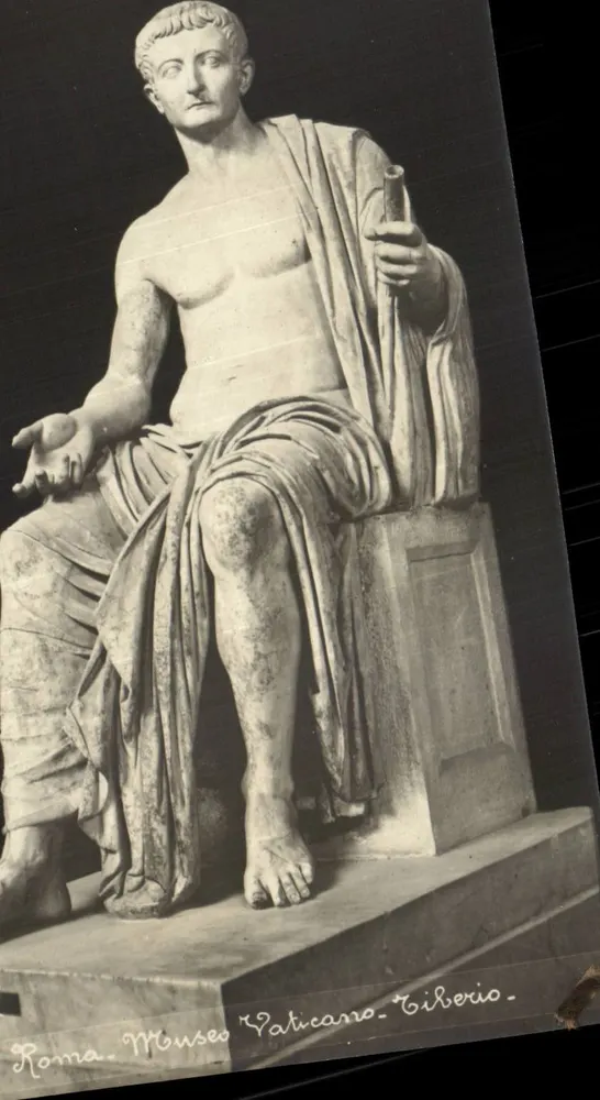 Statue Tiberi — Museo Vaticano — Rom - Vorderseite
