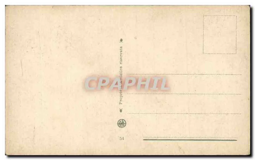 Landschap met bloemen en rivier — uitgever AA, n° 51 - Achterkant