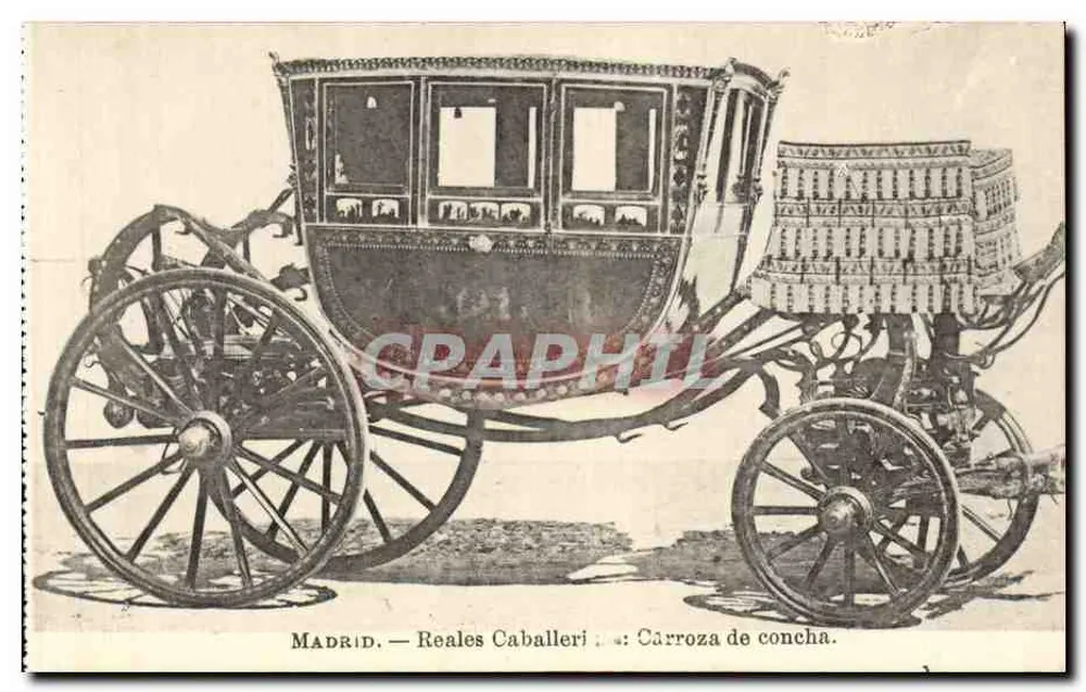 Madrid — Reales Caballeri : Carroza de concha. - Vorderseite