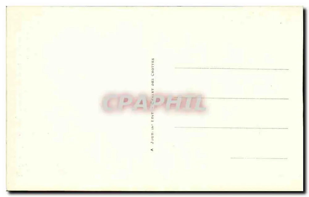 Grutas de Arcy-sur-Cure (Yonne) — O Pilar duplo — J. Jude, impr. Editor - Verso