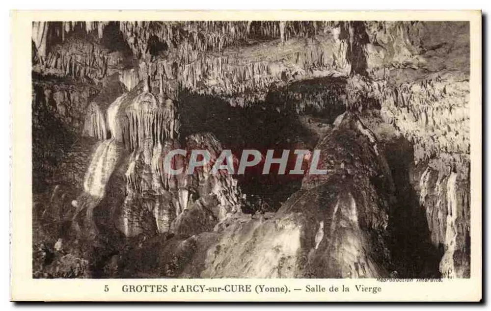 Grottes d'Arcy-sur-Cure (Yonne) — Salle de la Vierge — Edition A. Joublin - Vorderseite