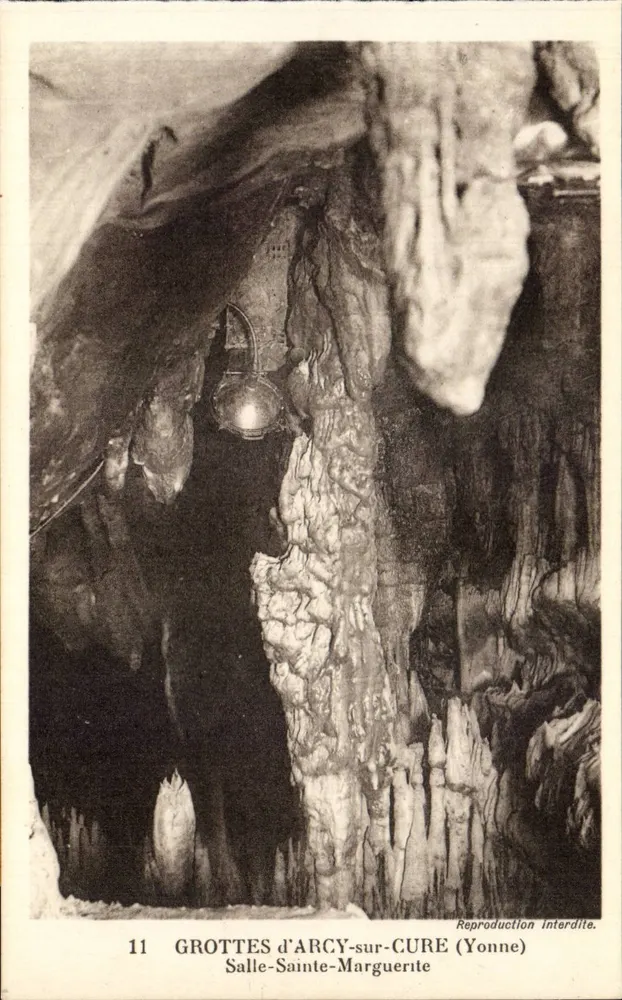 Grottes d'Arcy-sur-Cure — Salle-Sainte-Marguerite — A. Jourblin, Verlag Chalart des Grottes - Vorderseite