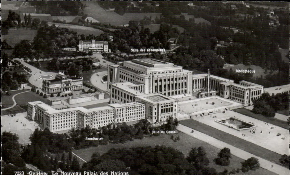 Genf - Das Neue Palais der Nationen — Edition Jaeger Genf, Nr. 7023 - Vorderseite