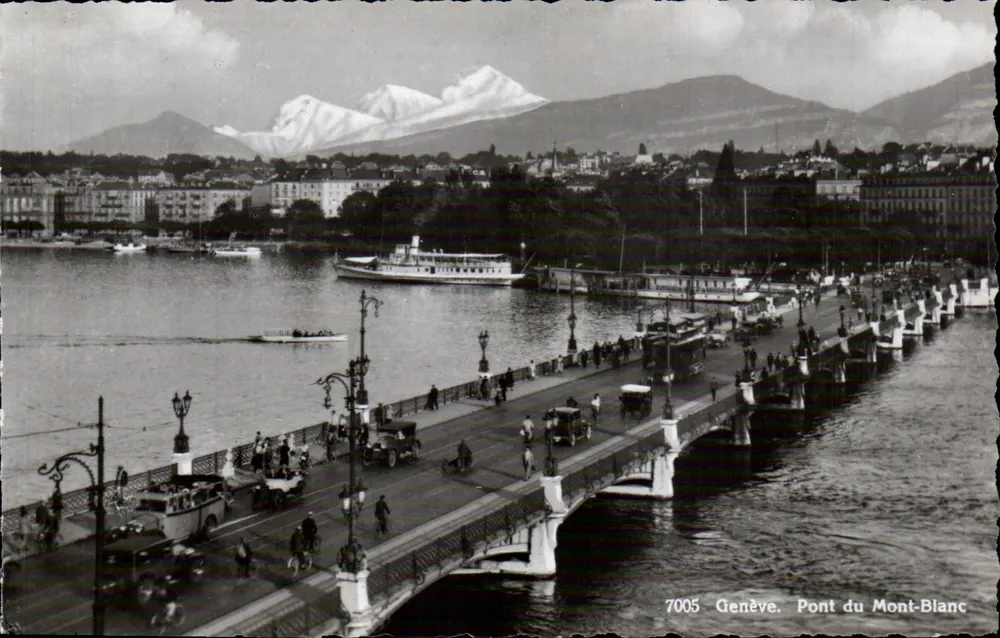 Genebra — Ponte do Monte Branco — Edição Jaeger Genebra n°7005 - Frente