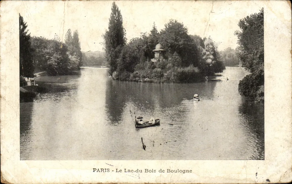 PARIS - O Lago do Bois de Boulogne — editor desconhecido, número de série não visível - Frente