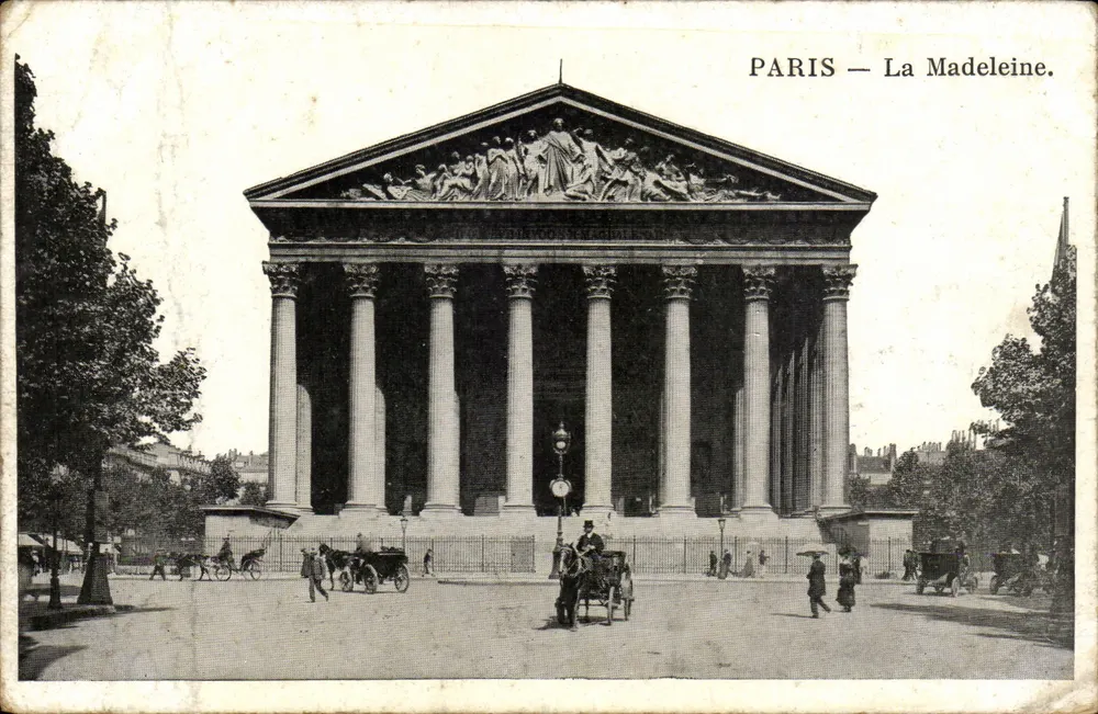PARIS — A Madeleine. — Editor não identificado, número de série não visível. - Frente